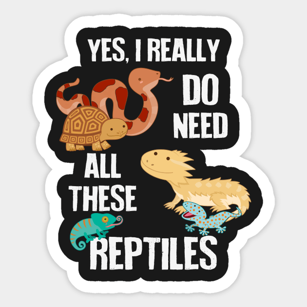 Need All These Reptiles Sticker by Psitta